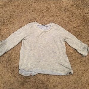 beaded long sleeve shirt